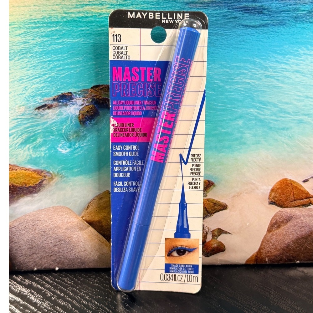 Maybelline Master Precise All Day Liquid Eyeliner 113 Cobalt Blue New NIP